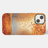落下する葉シーン iPhoneケース (裏面横)