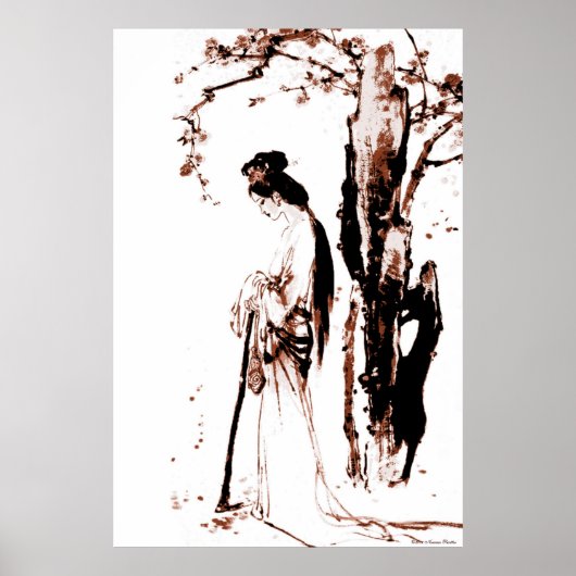 落下する葉ポスター ポスター (正面)