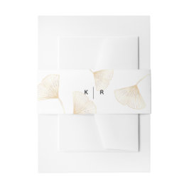 落下する金ゴールド葉イチョウン結婚ズベリーバンド 招待状ベリーバンド