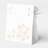 落下する金ゴールド葉イチョウ結婚の フェイバーボックス (裏面サイド)