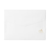 落下する金ゴールド葉銀杏の周回ラベル ラップアラウンド宛名ラベル (裏面)