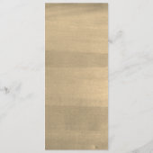 落下する金ゴールド離れイチョウのメ結婚ニュー・カード メニュー (裏面)