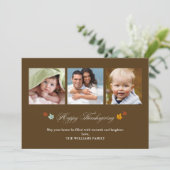 落下する離れハッピー感謝祭カード シーズンカード (スタンド正面)