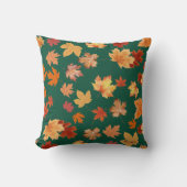 落下する離れ緑 クッション (正面)