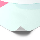 落下する雪片を手に入れる雪だるま ポスター (角)