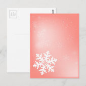 落下する雪片 ポストカード (正面/裏面)