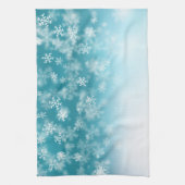 落下する雪❄️片❄️ キッチンタオル (縦)