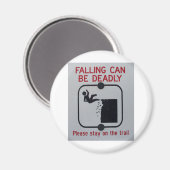 落下は致命的である可能性がある マグネット (正面/裏面)