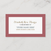 落下エレガント星、赤ちゃんシャワーギフトレジストリ エンクロージャーカード (裏面)