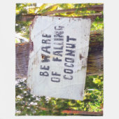 落下ココナッツ フリースブランケット (正面)