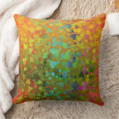 落下ハートオレンジ クッション (ブランケット)