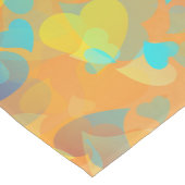 落下ハートオレンジ ショートテーブルランナー (コーナー)