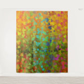 落下ハートオレンジ タペストリー (正面)