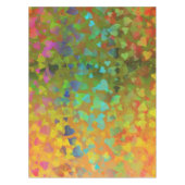 落下ハートオレンジ テーブルクロス (正面)