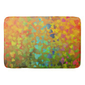 落下ハートオレンジ バスマット (正面)