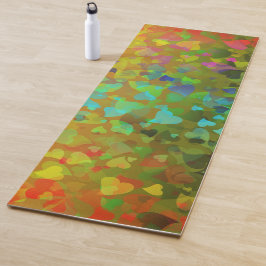 落下ハートオレンジ ヨガマット