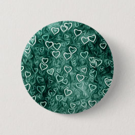 落下ハート-ティール（緑がかった色） 缶バッジ