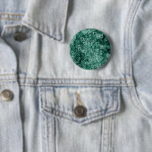 落下ハート-ティール（緑がかった色） 缶バッジ (インサイチュ)