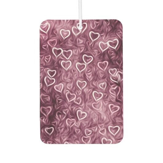 落下ハート – ピンク カーエアーフレッシュナー (正面)