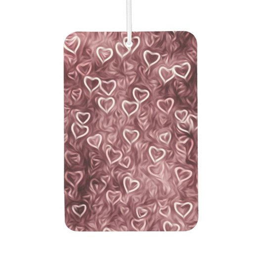 落下ハート – 赤 カーエアーフレッシュナー (正面)