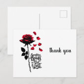 落下バラ ポストカード (正面/裏面)