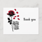 落下バラ ポストカード (正面)