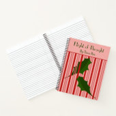 落下パーソナライズされた離れRed Fence Journal ノートブック (内部)