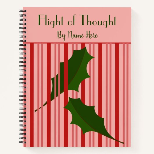 落下パーソナライズされた離れRed Fence Journal ノートブック (正面)