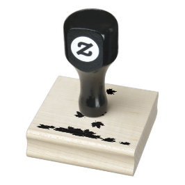 落下ベク葉トル白い背景 ラバースタンプ