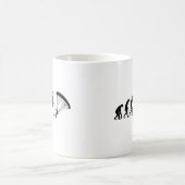 落下傘で降りることの進化 コーヒーマグカップ (中央)