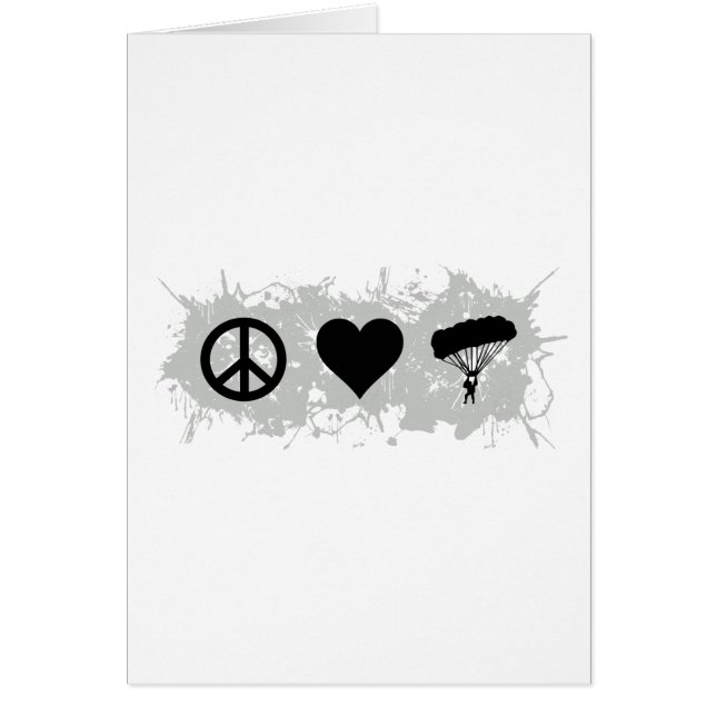 落下傘で降りること (正面)