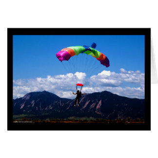 落下傘で降りること