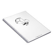 落下傘で降りるジャガーの芸術家のノート! ノートブック (右側)