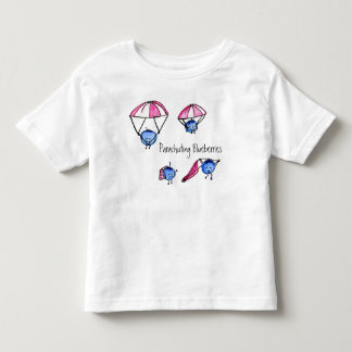 落下傘で降りるブルーベリーのティー トドラーTシャツ
