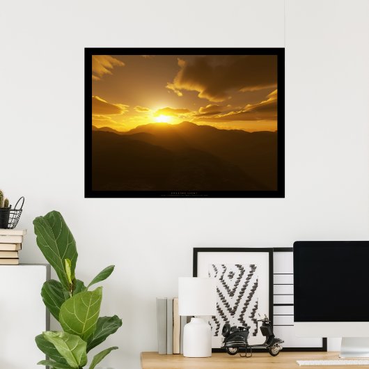 落下光 ポスター (ホームオフィス)