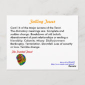 落下塔タロットカード ポストカード (裏面)