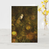 落下星をつかまえて下さい カード (黄色い花)