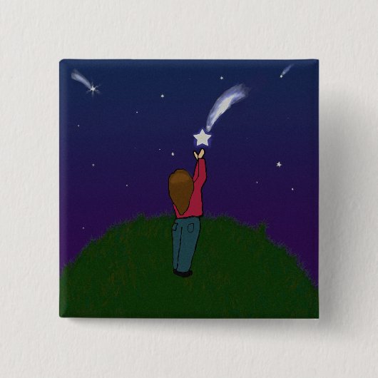 落下星をつかまえて下さい 缶バッジ (正面)