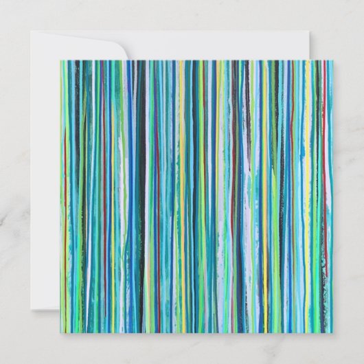 落下水型フラットカード 招待状 (正面)