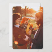 落下紅葉感謝祭ディナーパーティー 招待状 (裏面)