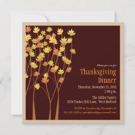 落下紅葉感謝祭招待状 招待状