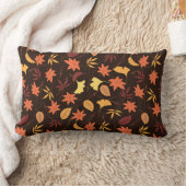 落下紅葉腰枕 ランバークッション (ブランケット)