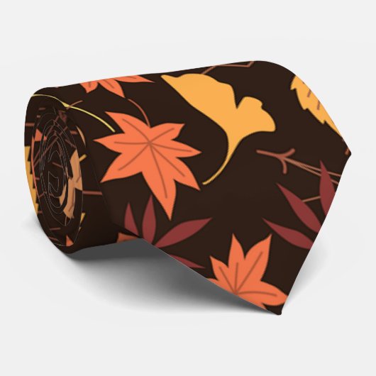 落下紅葉 ネクタイ (ロール)