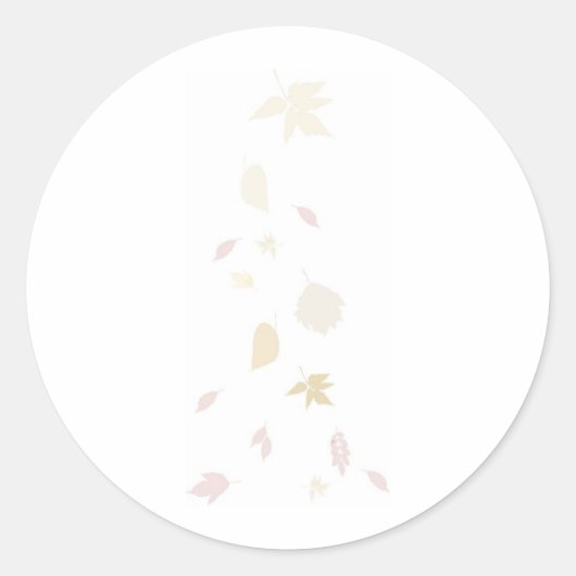 落下紅葉 ラウンドシール (正面)