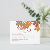 落下素朴葉結婚設備 エンクロージャーカード (スタンド正面)