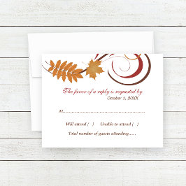 落下素朴葉結婚 出欠カード