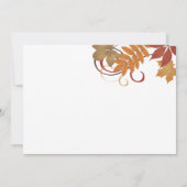 落下素朴葉結婚 招待状 (裏面)