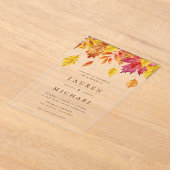 落下素朴離れするゲラ結婚ンド アクリル招待状 (レイダウン)