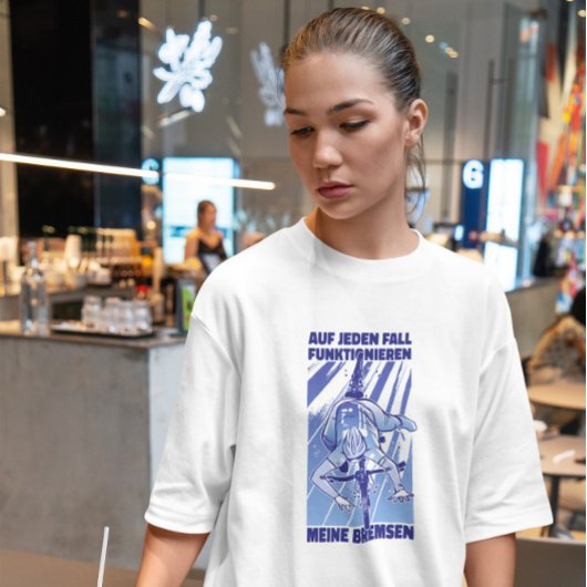 落下自転車乗り Tシャツ