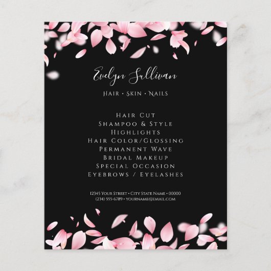 落下花びらチラシ チラシ (正面)